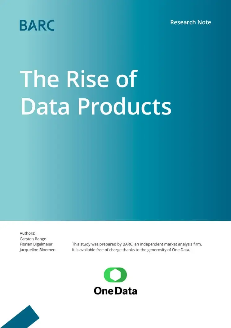 BARC The Rise Of Data Products