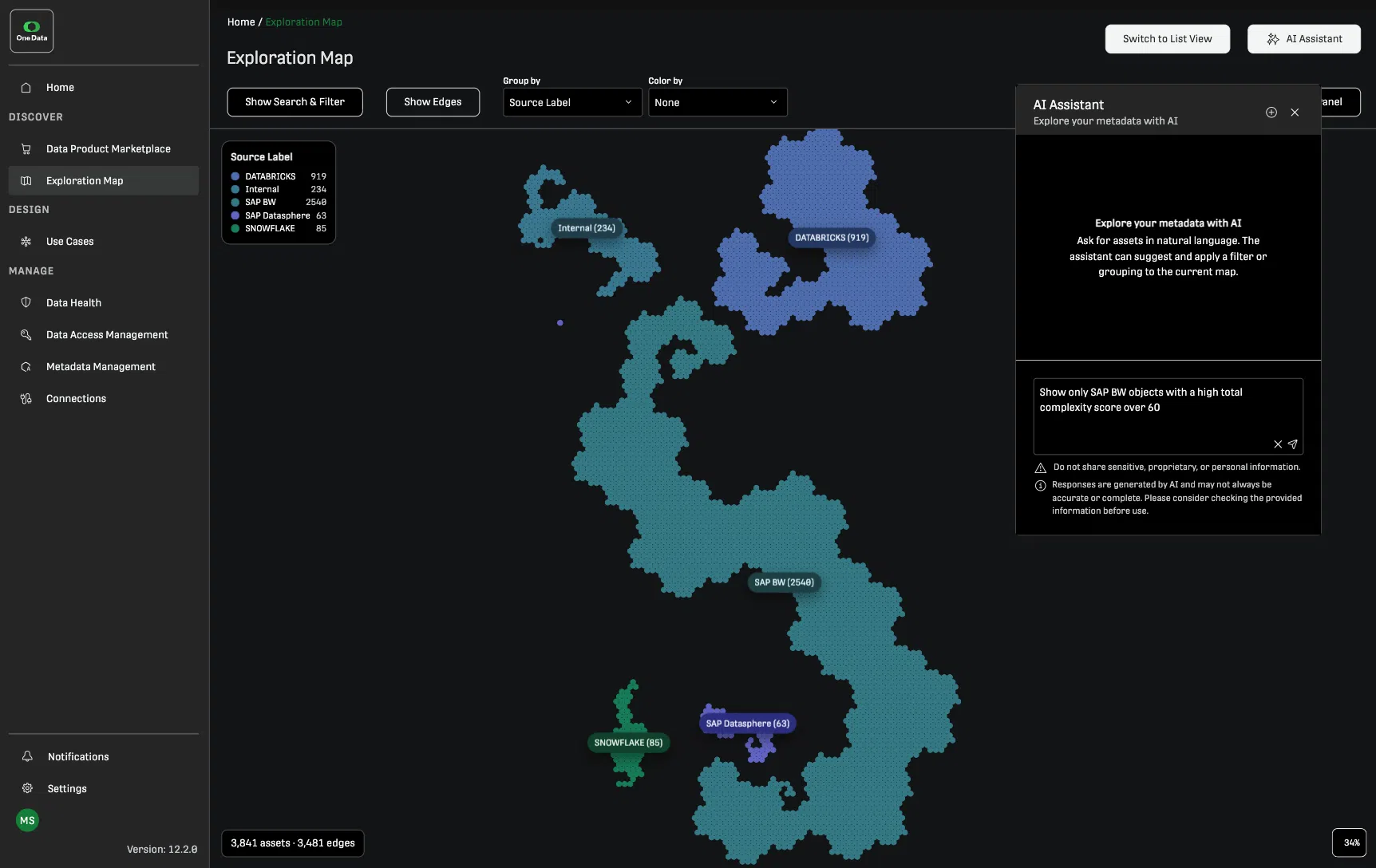 One Data | Exploration Map – AI Assistant