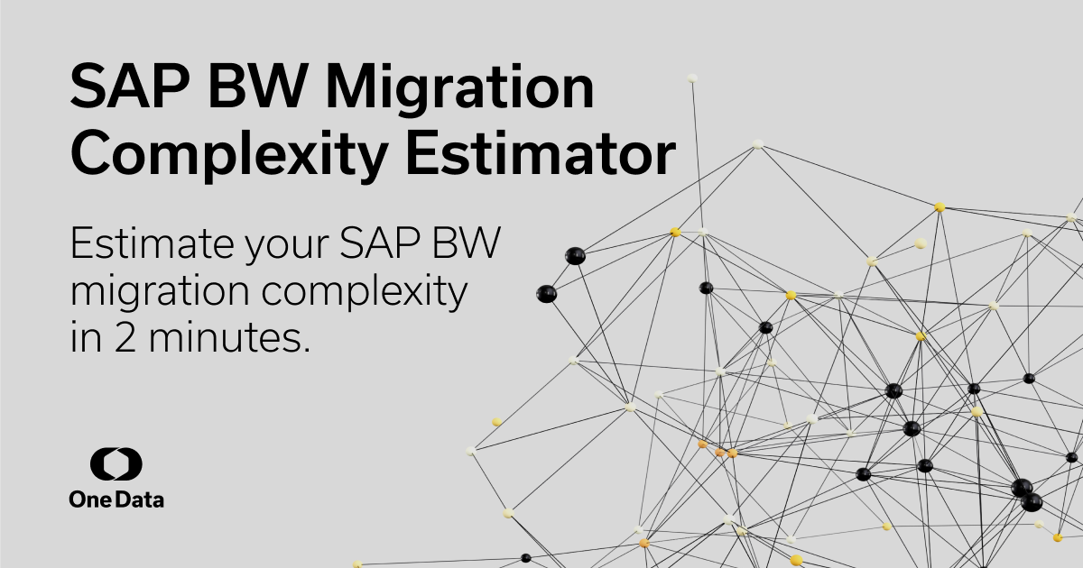 One Data SAp BW Complexity Calculator